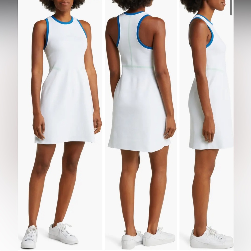 NEW • Sweaty Betty • Women’s Interval Seamless Workout Minidress White Medium